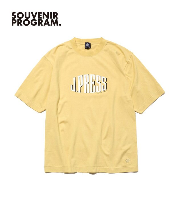 J.PRESS MEN 【J.PRESS ORIGINALS】【UNISEX】Cotton Jersey J.PRESS Logo T-Shirt イエロー系