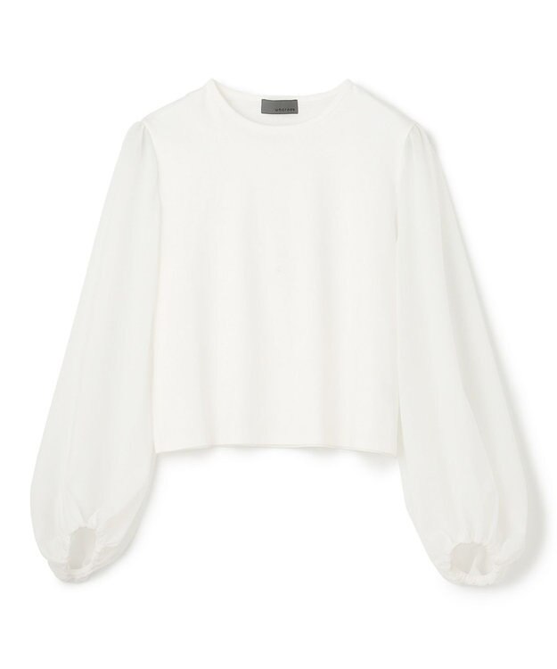 uncrave シアースリーブカットソー（uncrave STANDARD） ホワイト