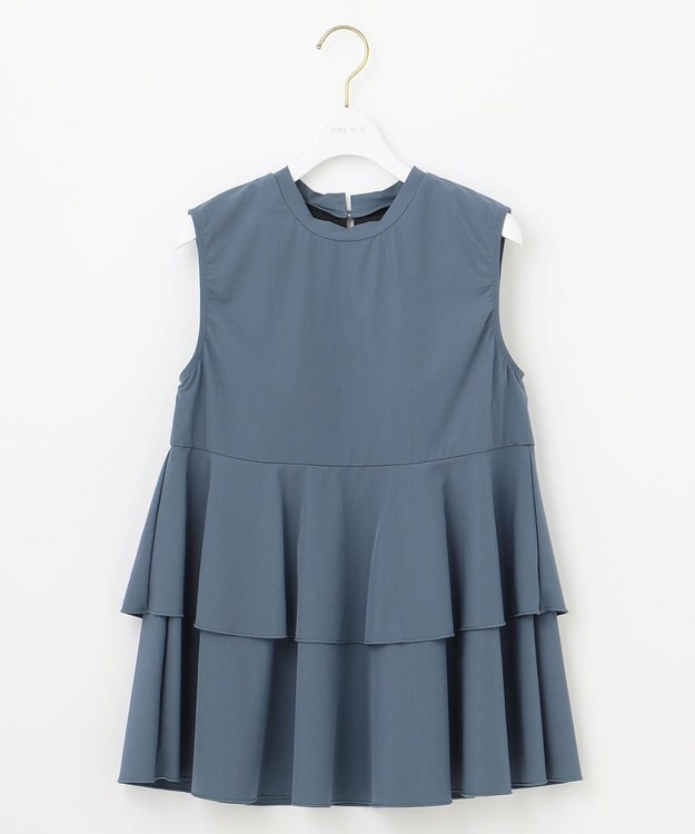 ANY SIS 【3SET】ティアード スイムウェア ブルー×ブラウン