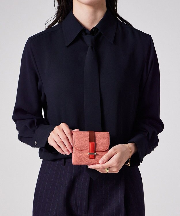 Paul Smith ベルトストラップ 2つ折り財布 ピンク