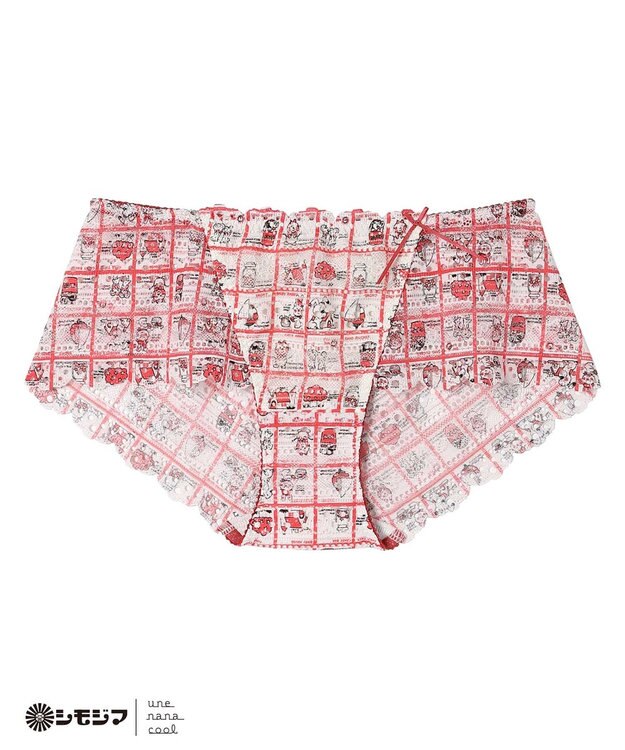 une nana cool MADE WITH シモジマ 総レースショーツ レッド