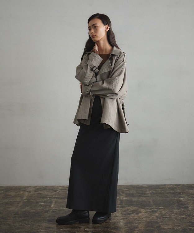 CRAFT STANDARD BOUTIQUE バイアスＩラインスカート Black