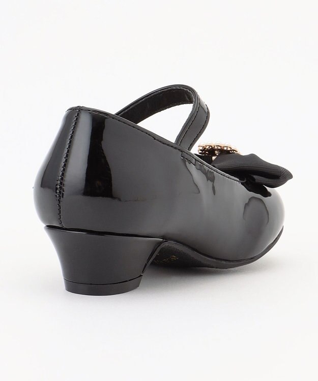 ANY KIDS エナメルヒールパンプス ブラック