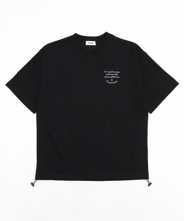WEGO 【速乾】CONVERSEフォトプリントドロストＴ ブラック