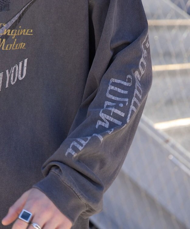 WEGO ピグメントグラフィックロンT 柄2