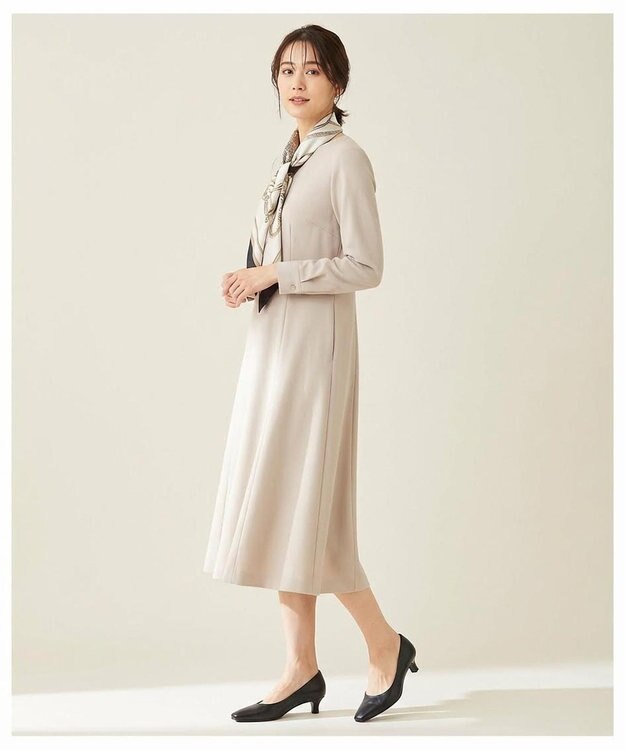 Pointer 【3.5cmヒール】日本製 高級本革ローヒールパンプス ブラック