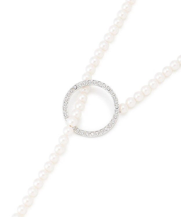 23区 【APPLAUDIR】2WAY クリッカー パールネックレス シルバー系