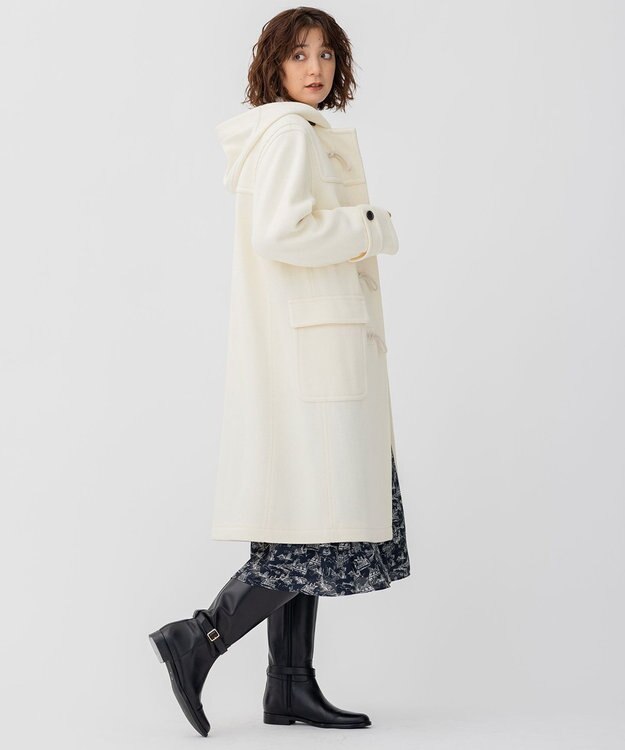 23区 ヘリンボーン ダッフルコート アイボリー系