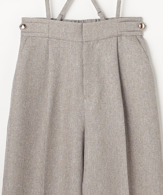 ANY SIS 【2WAY】サスペンダー付き ワイドパンツ ベージュ