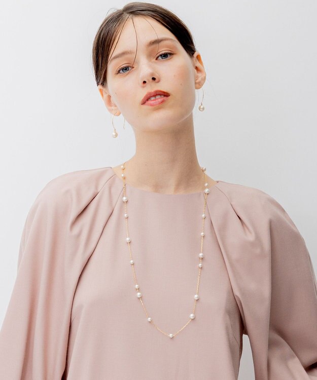 23区 【APPLAUDIR】フープパールピアス ゴールド系