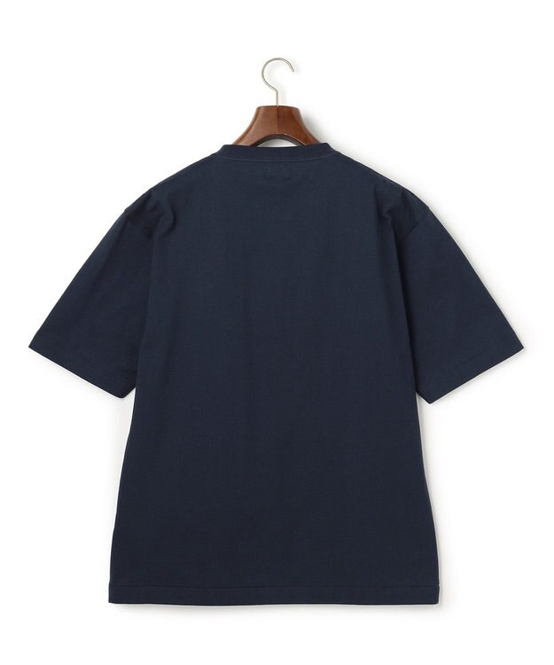 J.PRESS MEN 【AaronChang】【UNISEX】ブルドック エンブロイダリー Tシャツ ネイビー系