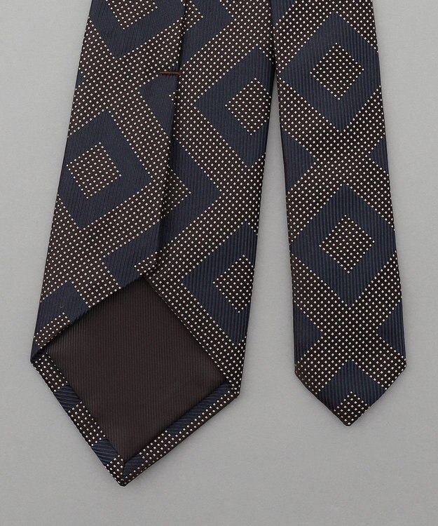 GOTAIRIKU GOTAIRIKU別注【MANTERO SETA/マンテロ・セタ】ネクタイ_スクエア柄 ネイビー系8