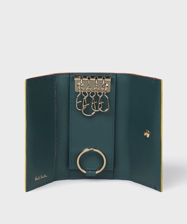 Paul Smith カラードエッジ キーケース ネイビー