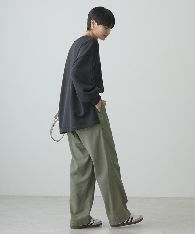 AMERICAN HOLIC ＣＯＹＲＡＧＥフロッキーロングスウェット1 Charcoal Gray