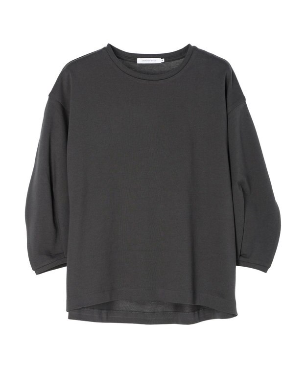 AMERICAN HOLIC ＵＶカット７分袖タックプルオーバー Charcoal Gray