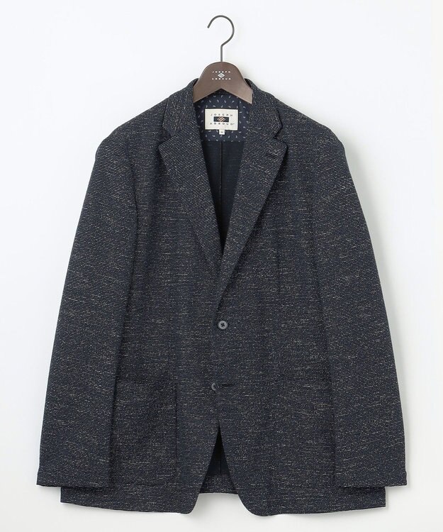 JOSEPH ABBOUD 【キングサイズ・軽量/ストレッチ/洗える/速乾/JAPANファブリック】コンフォータブルジャージー ジャケット ネイビー系