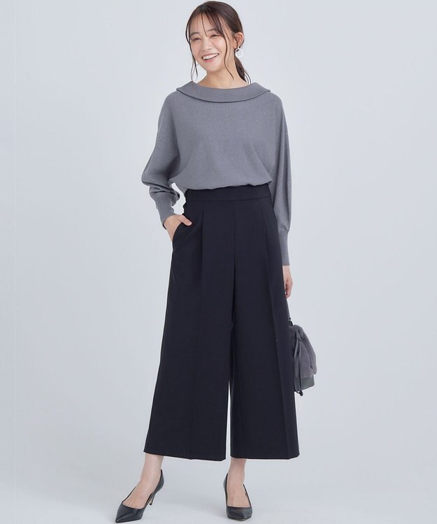 組曲 S 華奢見えフェミニット チャコールグレー系