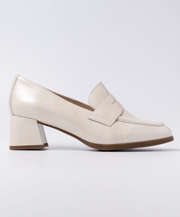 BONTRE 【BONTRE/ボントレ】チャンキーヒールローファー アイボリー