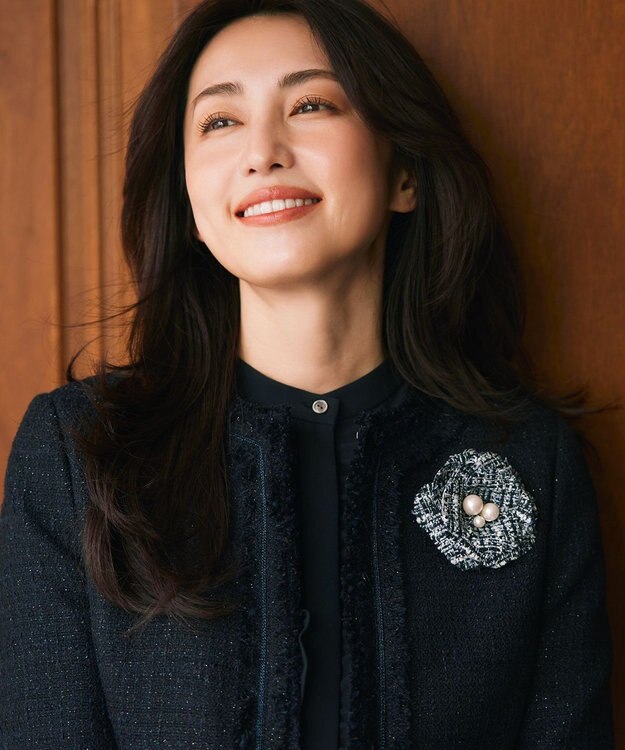 組曲　スーツ　コサージュ ツイードパールコサージュ / 組曲 | ファッション通販 【公式