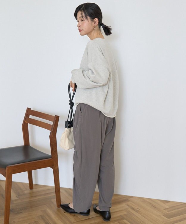 AMERICAN HOLIC ラメ裏毛スウェットプルオーバー Oatmeal