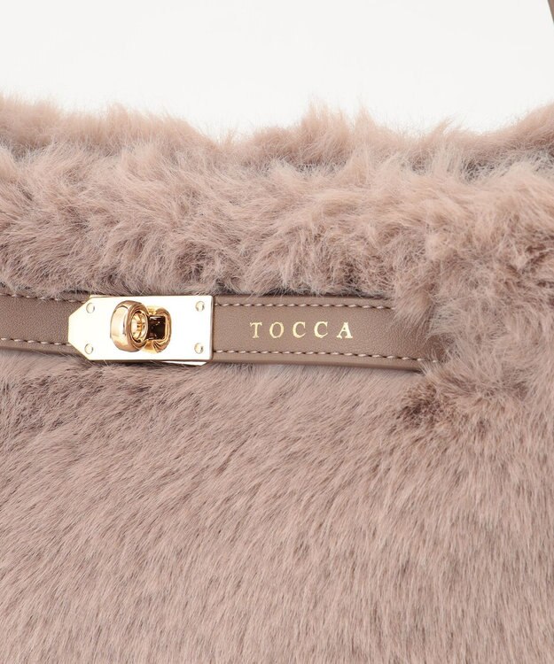 TOCCA LIASON FUR BAG ファーバッグ グレージュ系