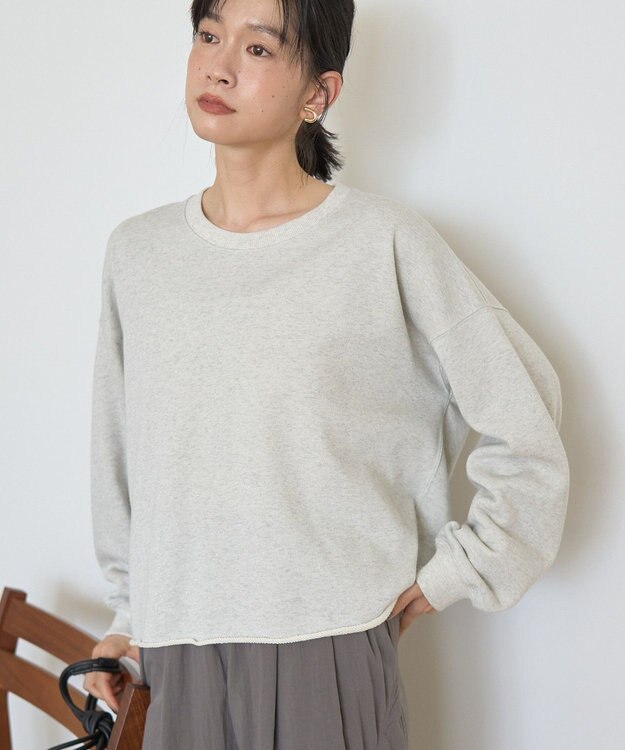 AMERICAN HOLIC ラメ裏毛スウェットプルオーバー Oatmeal