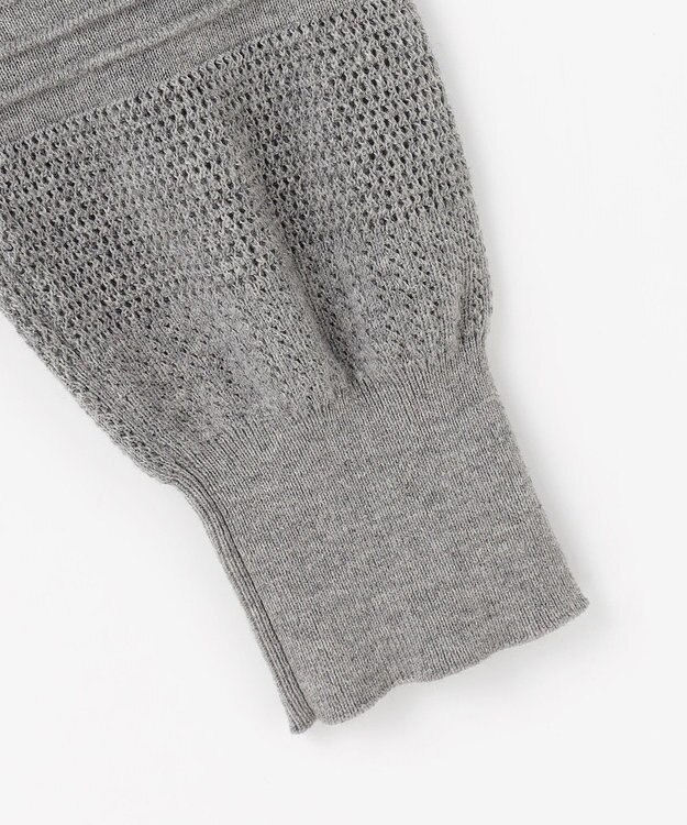 自由区 L ファインコットンウール ニット グレー