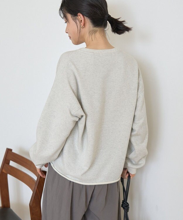 AMERICAN HOLIC ラメ裏毛スウェットプルオーバー Oatmeal