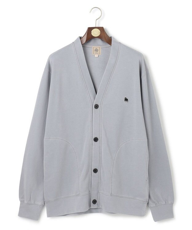 J.PRESS MEN 【WEB限定カラー有】バックブル スウェットカーディガン ライトグレー系