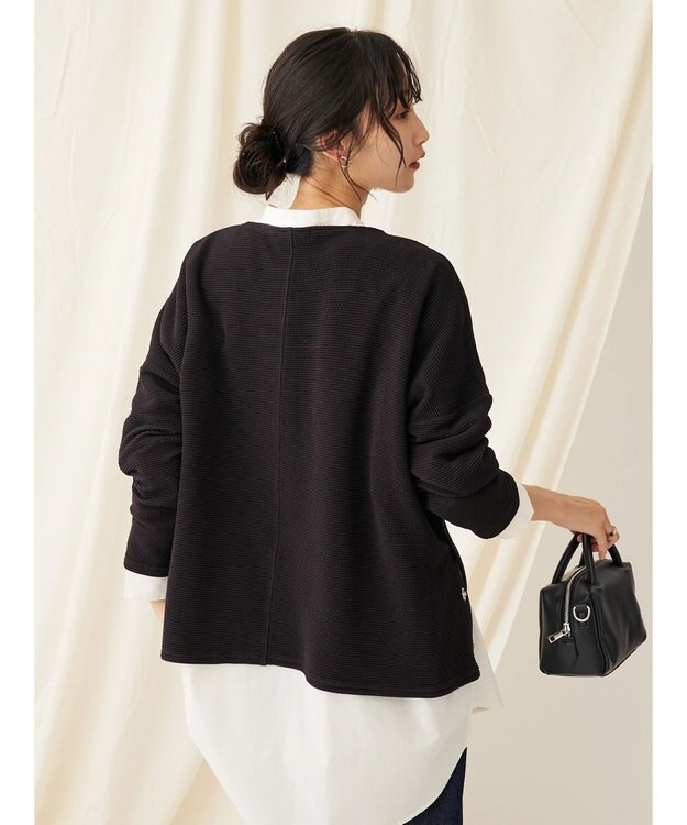 CRAFT STANDARD BOUTIQUE サイドリングボタンプルオーバー Black