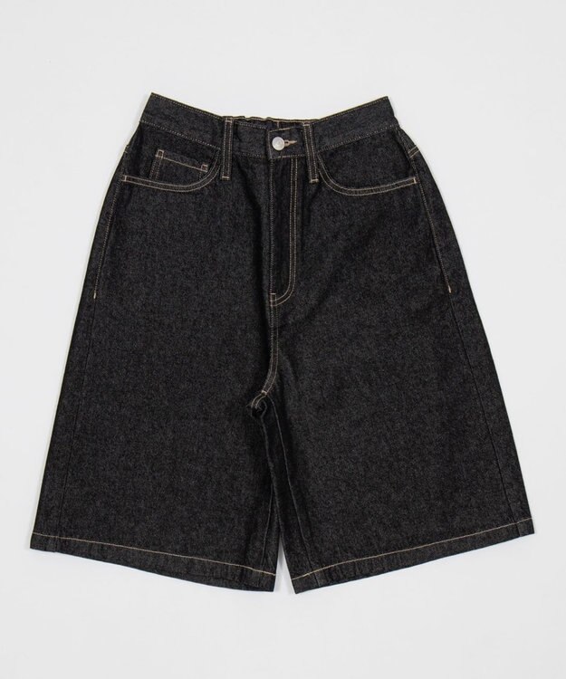 WEGO デニムハーフパンツ デニムブラック