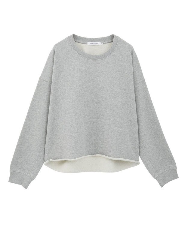 AMERICAN HOLIC ラメ裏毛スウェットプルオーバー Light Gray Mixture