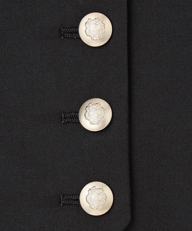 GRACE CONTINENTAL リネン混ツイルジレ ブラック