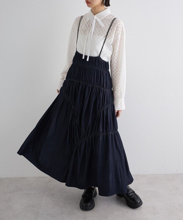 Green Parks ギャザースカート