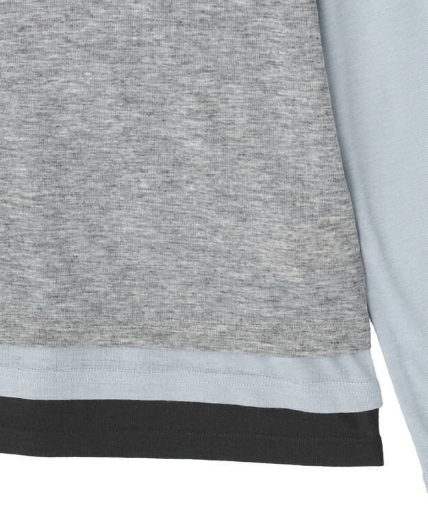 earth music&ecology SET2点ハイショクシアータンクトップ+ロンT Gray Mixture