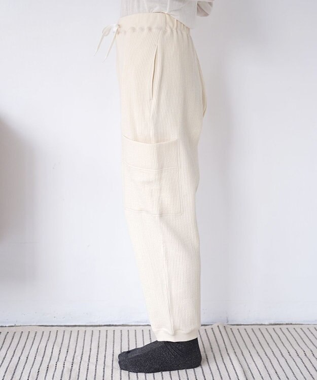 HAAG スマイルコットン SIDE POCKET PANTS パンツ アイボリー