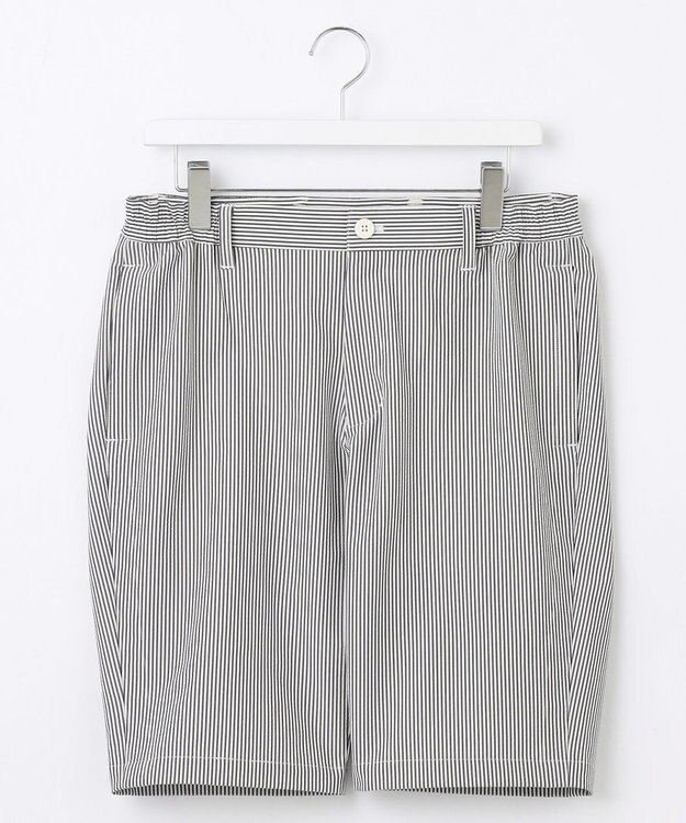 23区GOLF 【MEN】ストライプ柄 ショートパンツ ライトグレー系2