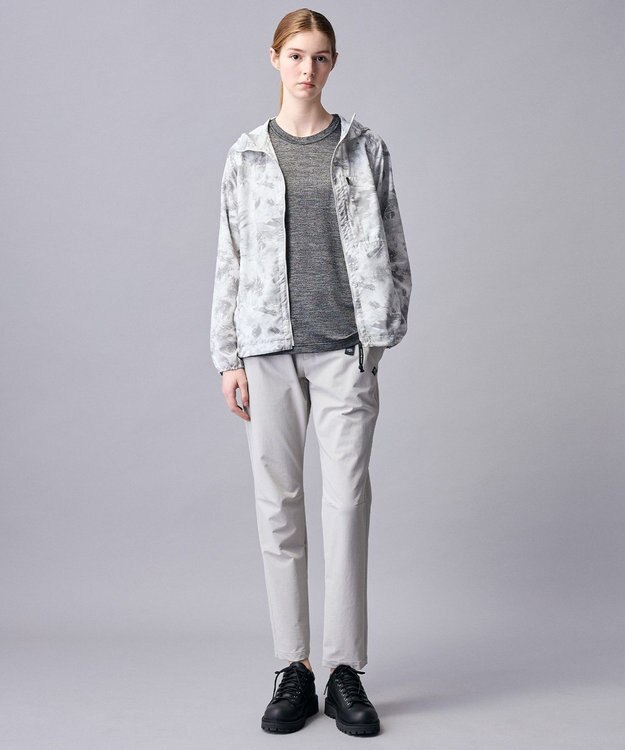 JOSEPH ABBOUD MOUNTAIN 【ストレッチ/軽量/ECO撥水/ポケッタブル】エンボスストレッチ パーカー ライトグレー系5