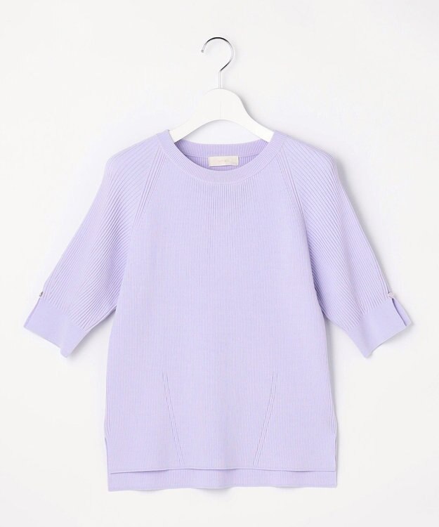 ANY SIS L コクーンスリーブ ニット ラベンダー