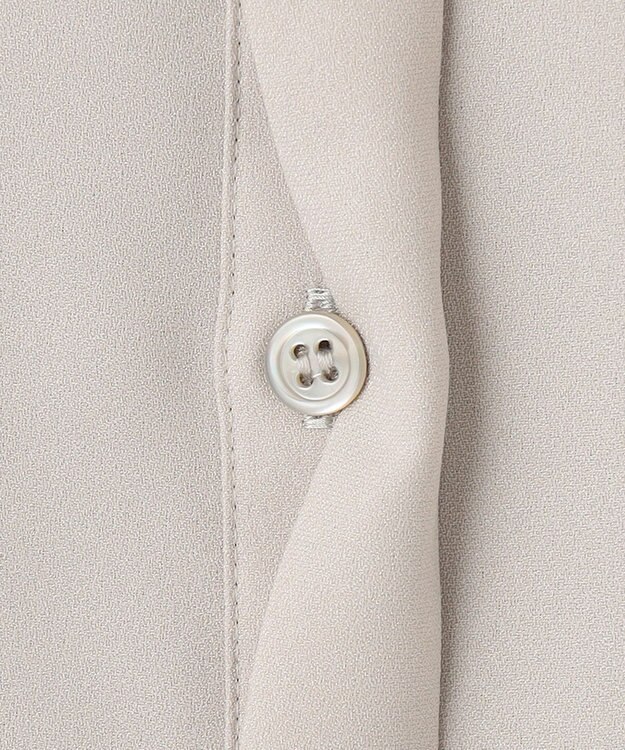 ICB L 【接触冷感・UVケア・速乾・洗える】FluidBackSatin スリットスリーブシャツ トープ系［WEB限定］