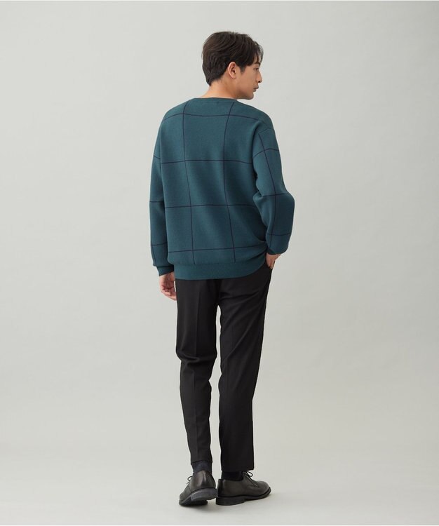 UNFILO MENS 【OCEANS 雑誌・web・YouTube 掲載】FLANNEL TOUCH 機能美パンツ スリム ブラック