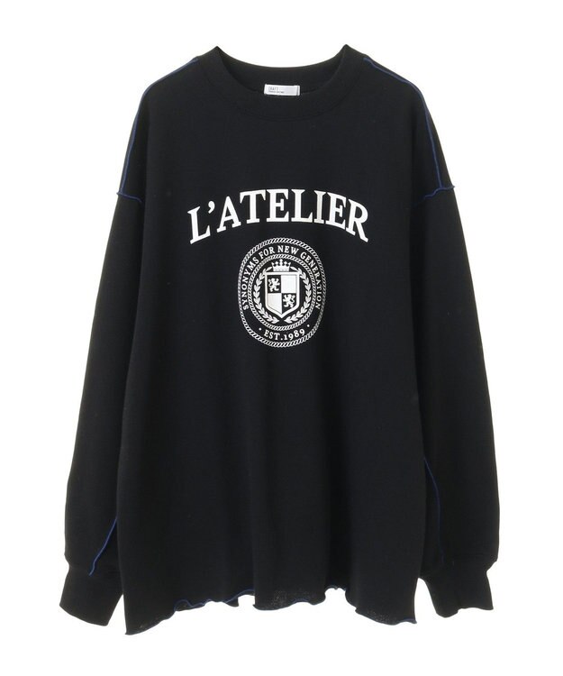 CRAFT STANDARD BOUTIQUE 配色ロゴメロープルオーバー Khaki