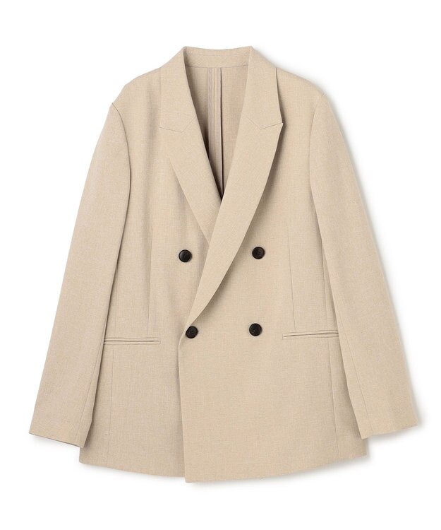 uncrave ウォッシャブルドライサップ ジャケット シャンブレーベージュ