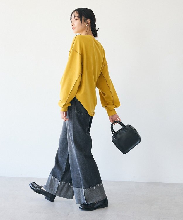 CRAFT STANDARD BOUTIQUE 配色ロゴメロープルオーバー Khaki