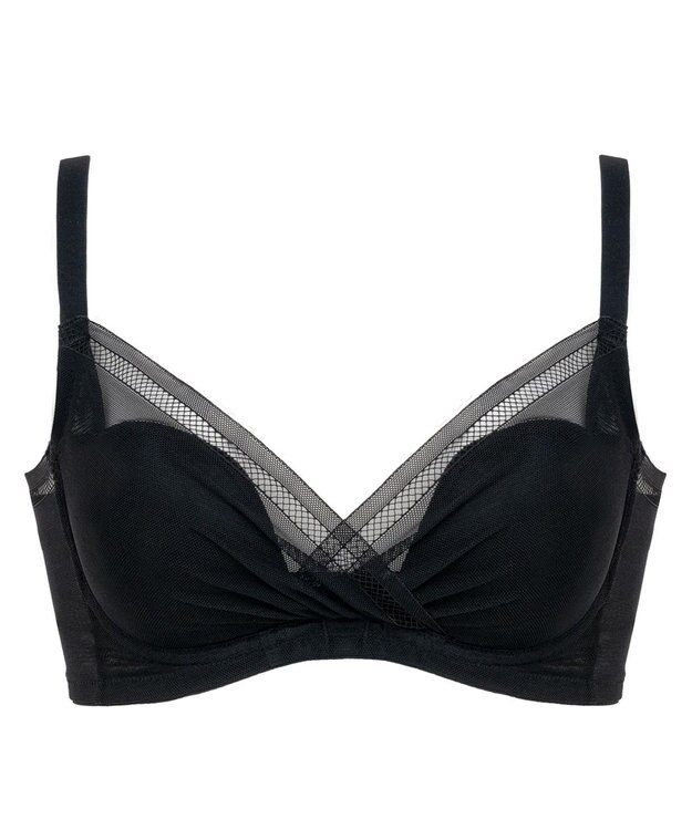 BRADELIS New York 【BRADELIS FIT】ヌーディモールドカップブラ25S1 ブラデリス アウターに響きにくい補正ブラジャー ブラック