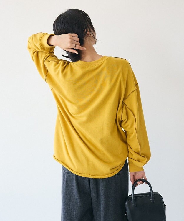 CRAFT STANDARD BOUTIQUE 配色ロゴメロープルオーバー Khaki