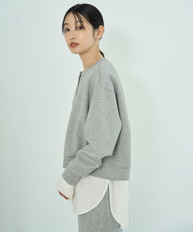 UNFILO シャツコンビ レイヤードＴ オフ×シャツ