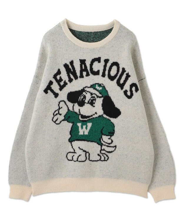 WEGO ファニーグラフィックフラッフィーニットプルオーバー 柄4