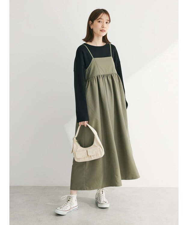 Green Parks ・ＥＬＥＮＣＡＲＥ　ＤＵＥ　サス付ジャンスカ Khaki