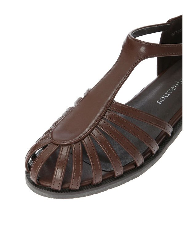 Green Parks ・ｓｏｕｖｅｎｉｒｖｅｌｌｅ　グルカストラップサンダル Brown